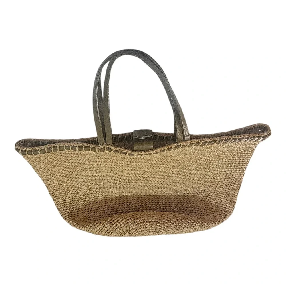 Helen Kaminski Dana Raffia & Leather Women Bag